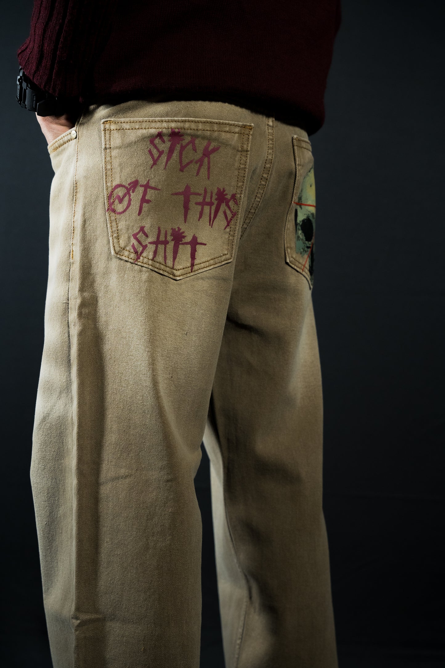 Skull Graffiti - Denim Pants
