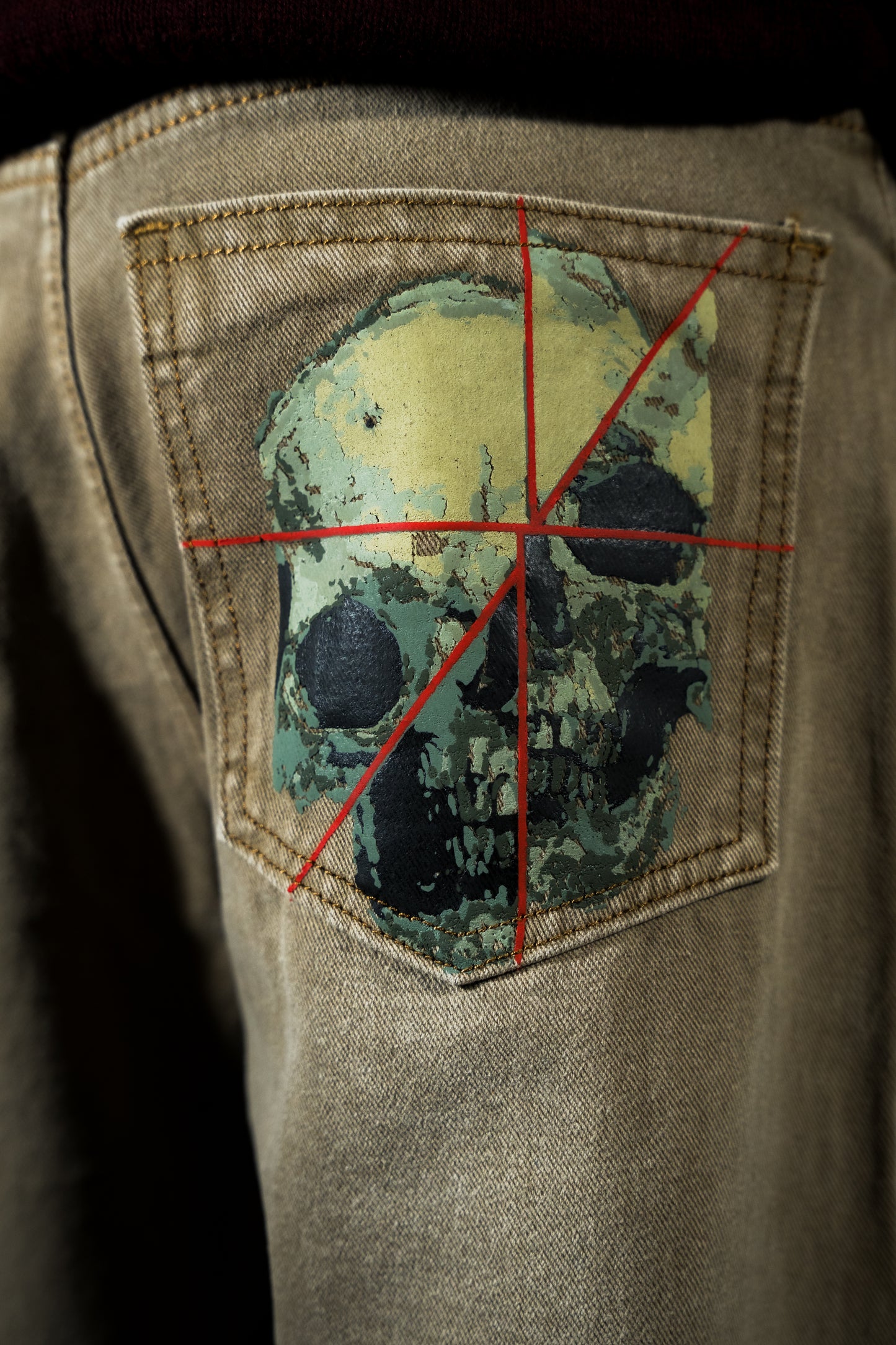 Skull Graffiti - Denim Pants