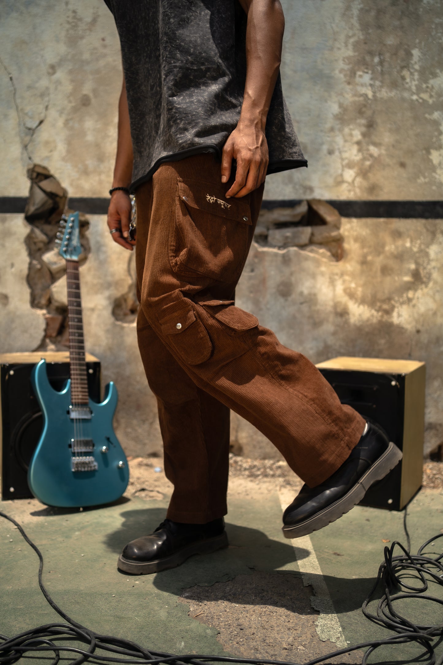 Corduroy Cargo Trousers