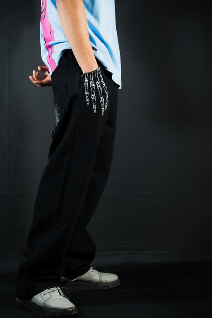 Skeleton - Denim Pants